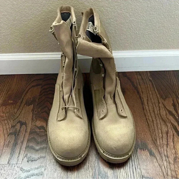 Bates Gore-Tex Military Combat Desert Tan Boots 03-D-0321 Men’s 11 R Leather - Picture 10 of 16